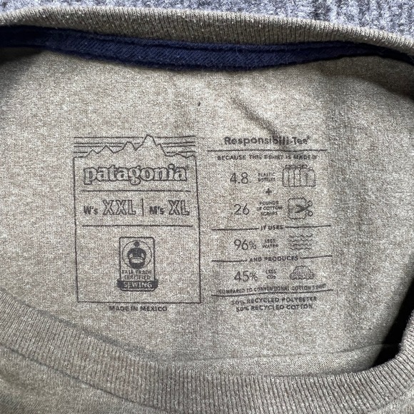 Patagonia Responsibili-Tee Men's XL Short Sleeve Crew Neck T-Shirt Green 37665 - Picture 6 of 8